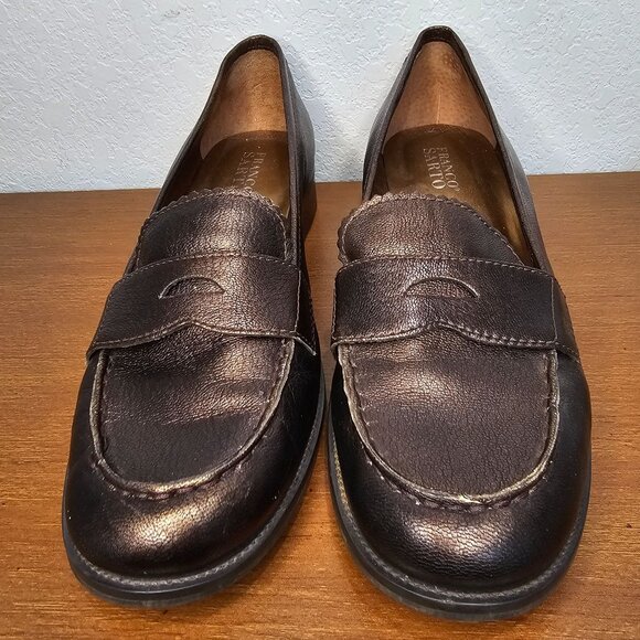 Men's Franco Sarto Dress Shoe Loafer Black Size 10 - Picture 2 of 11